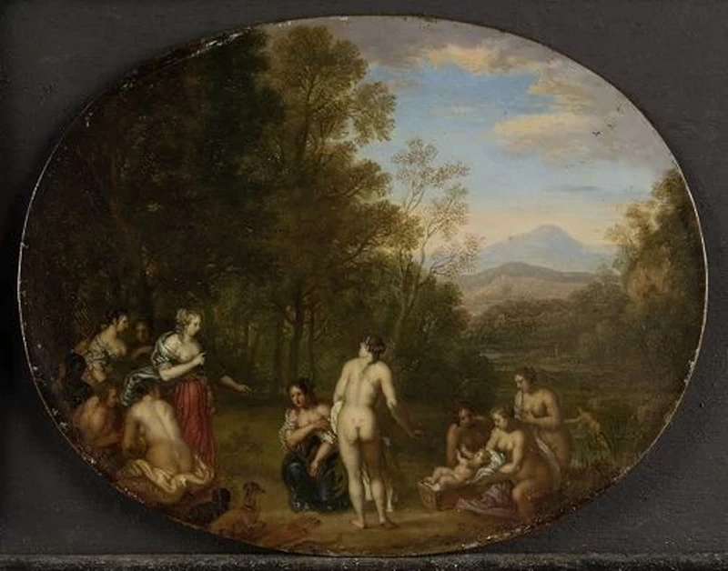 Paesaggio con Mosè ritrovato dalla figlia del faraone - © Historisches Museum Frankfurt, Photo Horst Ziegenfusz